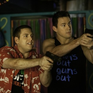 Jonah Hill stars as Schmidt and Channing Tatum stars as Jenko in Columbia Pictures' 22 Jump Street (2014)