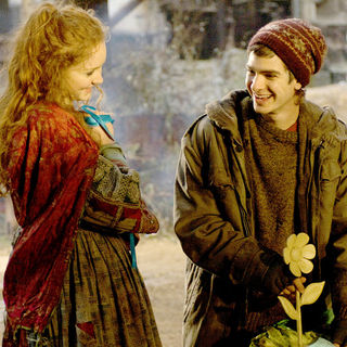 Lily Cole stars as Valentina and Andrew Garfield stars as Anton in Sony Pictures Classics' The Imaginarium of Doctor Parnassus (2009)
