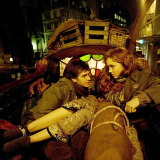 Andrew Garfield stars as Anton and Lily Cole stars as Valentina in Sony Pictures Classics' The Imaginarium of Doctor Parnassus (2009)