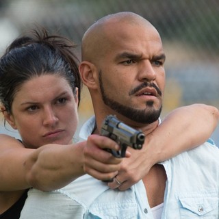 Gina Carano stars as Ava and Amaury Nolasco stars as Silvio Lugo  in Anchor Bay Films' In the Blood (2014)