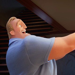 Bob Parr/Mr. Incredible and Jack-Jack Parr from Walt Disney Pictures' Incredibles 2 (2018)