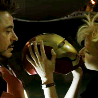 Robert Downey Jr. stars as Tony Stark/Iron Man and Gwyneth Paltrow stars as Pepper Potts in Paramount Pictures' Iron Man 2 (2010)