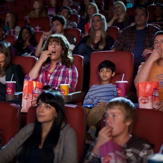 Katie Holmes, Adam Sandler and Rohan Chand in Columbia Pictures' Jack and Jill (2011). Photo credit by Tracy Bennett.