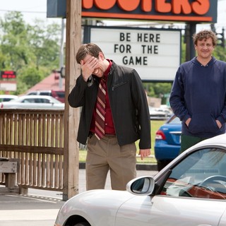 Ed Helms stars as Pat and Jason Segel stars as Jeff in Paramount Vantage' Jeff Who Lives at Home (2012). Photo credit by Hilary Bronwyn Gayle.
