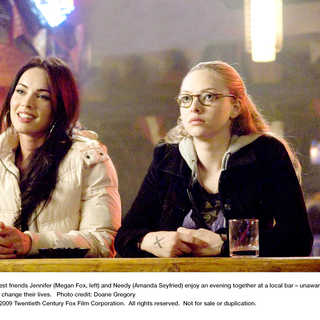 Megan Fox stars as Jennifer Check and Amanda Seyfried stars as Needy Lesnicky in 20th Century Fox's Jennifer's Body (2009). Photo credit by Doane Gregory.