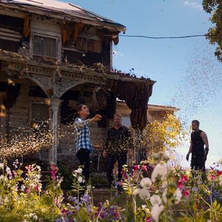 Mila Kunis, Sean Bean and Channing Tatum in Warner Bros. Pictures' Jupiter Ascending (2015)