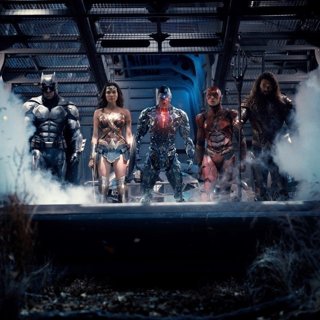 Ben Affleck, Gal Gadot, Ray Fisher, Ezra Miller and Jason Momoa in Warner Bros. Pictures' Justice League (2017)
