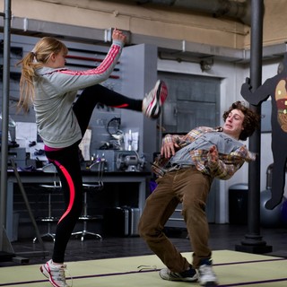 Chloe Moretz stars as Mindy Macready/Hit-Girl and Aaron Johnson stars as Dave Lizewski/Kick-Ass in Universal Pictures' Kick-Ass 2 (2013)