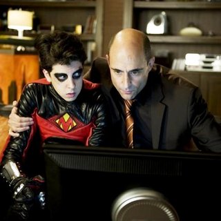 Christopher Mintz-Plasse stars as Red Mist and Mark Strong stars as Frank D'Amico in Lionsgate Films' Kick-Ass (2010)