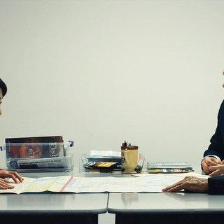 Rinko Kikuchi, Nathan Zellner and Brad Prather in Amplify's Kumiko, the Treasure Hunter (2015). Photo credit by Sean Porter.
