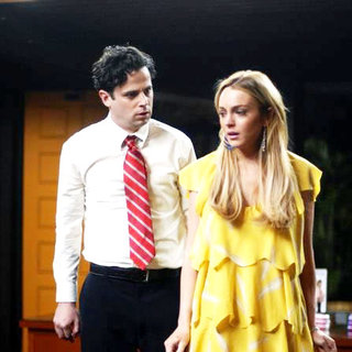 Luke Kirby stars as Nick and Lindsay Lohan stars as Thea Dixon in ABC Family's Labor Pains (2009)