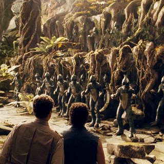 Anna Friel, Will Ferrell and Danny McBride in Universal Pictures' Land of the Lost (2009)