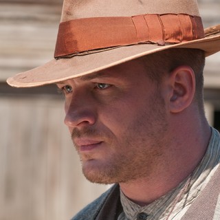 Tom Hardy stars as Forrest Bondurant in The Weinstein Company's Lawless (2012)