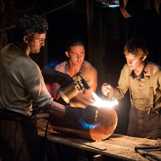 Shia LaBeouf stars as Jack Bondurant and Dane DeHaan stars as Cricket Pate in The Weinstein Company's Lawless (2012)