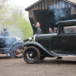 Guy Pearce stars as Special Agent Charlie Rakes in The Weinstein Company's Lawless (2012)