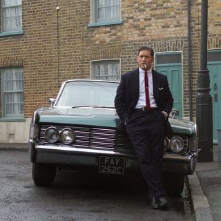 Tom Hardy stars as Ronald Kray/Reginald Kray in Universal Pictures' Legend (2015)