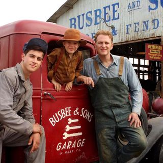 David Henrie, Jakob Salvati and Michael Rapaport in Open Road Films' Little Boy (2015)