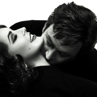Lindsay Lohan stars as Elizabeth Taylor and Grant Bowler stars as Richard Burton in Lifetime Television's Liz & Dick (2012). Photo credit by Richard McLaren.