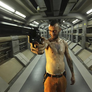 Joseph Gilgun stars as Hydell in Europa Corp.'s Lockout (2012)