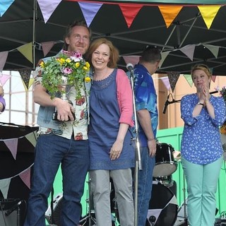 Paul Thornley stars as Dodge and Olivia Colman stars as Julie in BBC Worldwide North America' London Road (2016)