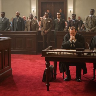 Idris Elba stars as Nelson Mandela and Riaad Moosa stars as Ahmed Kathrada in The Weinstein Company's' Mandela: Long Walk to Freedom (2013)