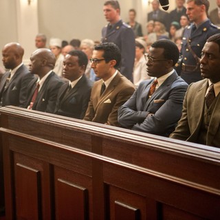 Riaad Moosa stars as Ahmed Kathrada in The Weinsteand Idris Elba stars as Nelson Mandela in Company's' Mandela: Long Walk to Freedom (2013)