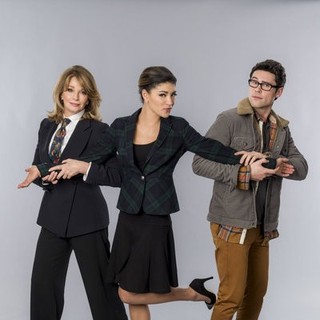Deidre Hall, Jessica Szohr and Ben Hollingsworth in Hallmark Channel's Lucky in Love (2014). Photo credit by Bettina Strauss.