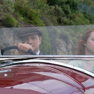 Colin Firth stars as Stanley and Emma Stone stars as Sophie in Sony Pictures Classics' Magic in the Moonlight (2014)