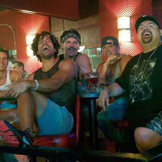 Matthew Bomer, Joe Manganiello and Channing Tatum in Warner Bros. Pictures' Magic Mike XXL (2015)