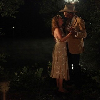 Virginia Madsen stars as Mrs. O'Neil and Morgan Freeman stars as Monte Wildhorn in Magnolia Pictures' The Magic of Belle Isle (2012)