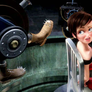 A scene from DreamWorks SKG's MegaMind (2010)
