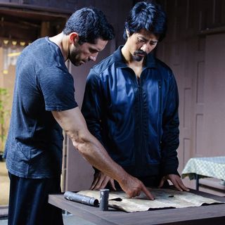 Scott Adkins stars as Casey and Kane Kosugi stars as Nakabara in Millennium Films' Ninja: Shadow of a Tear (2013)