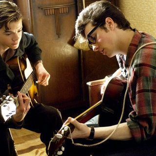 Aaron Johnson stars as John Lennon and Josh Bolt stars as Pete Shotton in The Weinstein Company's Nowhere Boy (2010)