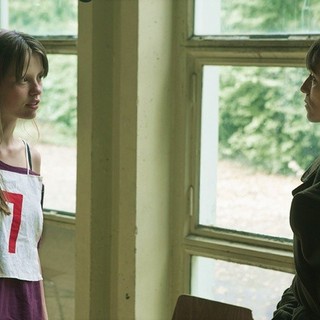 Mia Goth stars as P and Charlotte Gainsbourg stars as Joe in Magnolia Pictures' Nymphomaniac (2014)