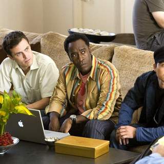 Casey Affleck, Don Cheadle and Shaobo Qin in Warner Bros' Ocean's Thirteen (2007)