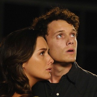 Ashley Sommers stars as Penny Kalisto and Anton Yelchin stars as Odd Thomas in Image Entertainment's Odd Thomas (2014)