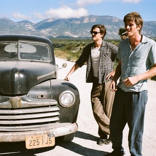 Sam Riley stars as Sal Paradise and Garrett Hedlund stars as Dean Moriarty in IFC Films' On the Road (2012)