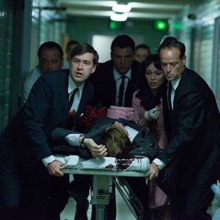 Mark Duplass, Tom Welling and Kat Steffens in Exclusive Releasing's Parkland (2013)