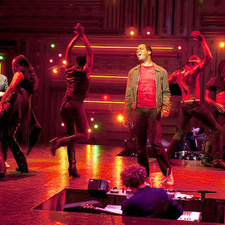 Stew stars as Narrator and Daniel Breaker stars as Youth in PBS' Passing Strange (2009). Photo credit by David Lee.