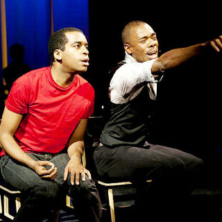 Daniel Breaker stars as Youth and Colman Domingo stars as Mr.Franklin / Joop / Mr. Venus in PBS' Passing Strange (2009). Photo credit by David Lee.