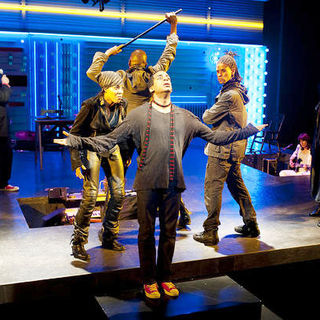 Stew stars as Narrator and Daniel Breaker stars as Youth in PBS' Passing Strange (2009). Photo credit by David Lee.