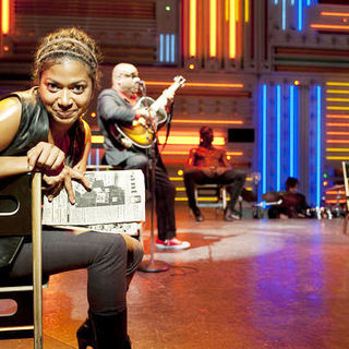 De'Adre Aziza stars as Edwina / Marianna / Sudabey in PBS' Passing Strange (2009). Photo credit by David Lee.
