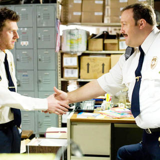 Keir O'Donnell stars as Veck Sims and Kevin James stars as Paul Blart in Columbia Pictures' Paul Blart: Mall Cop (2009). Photo credit by Richard Cartwright.