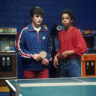 Marcello Conte stars as Rad Miracle and Myles Massey stars as Teddy Fryy in Gravitas Ventures' Ping Pong Summer (2014)