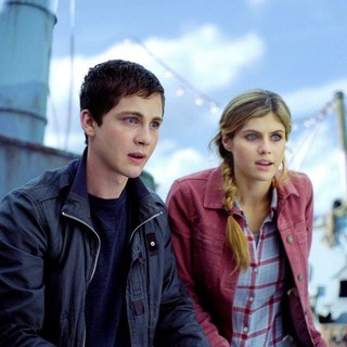 Logan Lerman stars as Percy Jackson and Alexandra Daddario stars as Annabeth Chase in The 20th Century Fox's Percy Jackson: Sea of Monsters (2013)