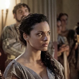 Jessica Lucas stars as Ariadne in TriStar Pictures' Pompeii (2014)