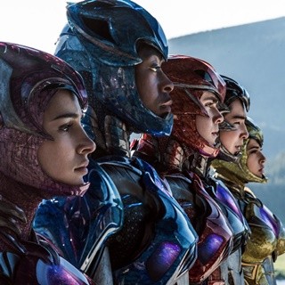 Naomi Scott, RJ Cyler, Dacre Montgomery, Ludi Lin and Becky G in Lionsgate Films' Power Rangers (2017)