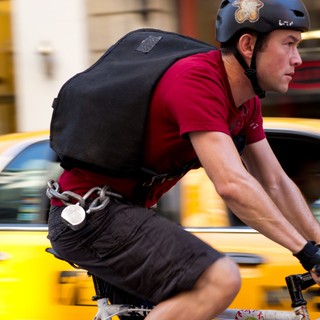 Joseph Gordon-Levitt stars as Wilee in Columbia Pictures' Premium Rush (2012). Photo credit by Sarah Shatz.