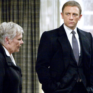 Judi Dench stars as M and Daniel Craig stars as James Bond in Columbia Pictures' Quantum of Solace (2008)