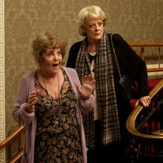 Pauline Collins stars as Cissy Robson and Maggie Smith stars as Jean Horton in The Weinstein Company's Quartet (2013)